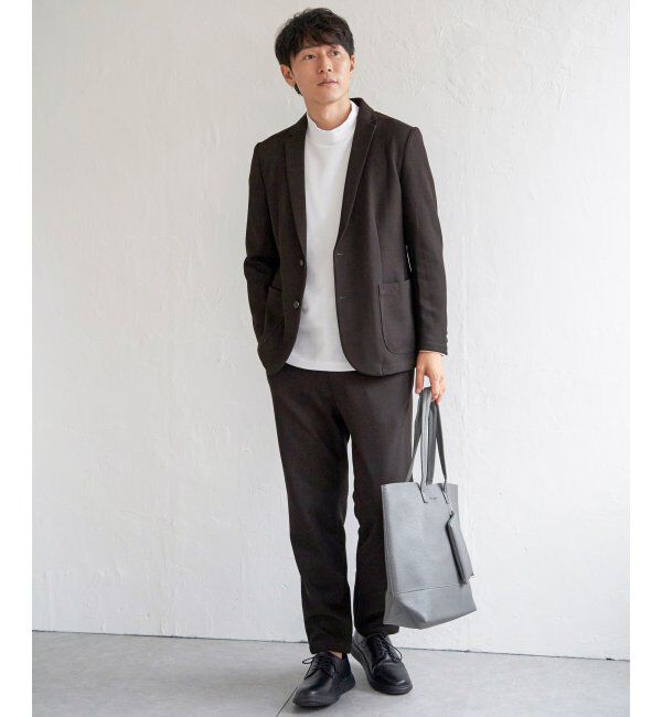 IKKA LOUNGE「ＧＯＫＵラクワークウールライクＪＫＴ」|テーラードジャケット|