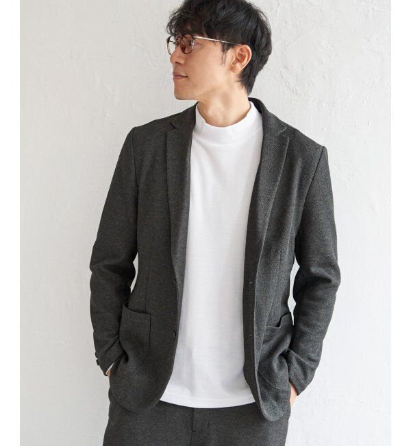 IKKA LOUNGE「ＧＯＫＵラクワークウールライクＪＫＴ」|テーラードジャケット|