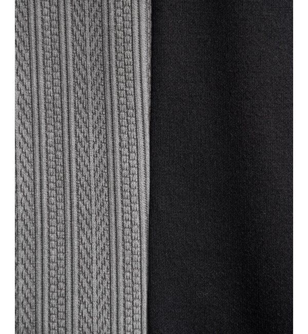 ikka「ポンチジャカードモール切り替えプルオーバー」|パーカー|