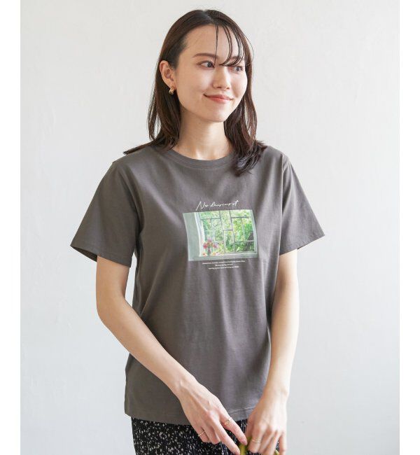 ikka「【親子おそろい】ロゴフォトプリントTシャツ」|Tシャツ・カットソー|