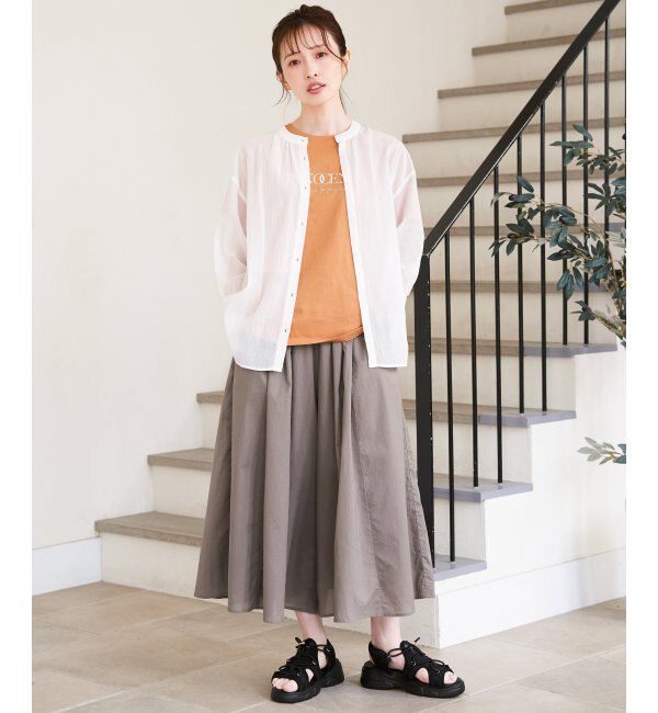 ikka「【親子おそろい】ロゴフォトプリントTシャツ」|Tシャツ・カットソー|