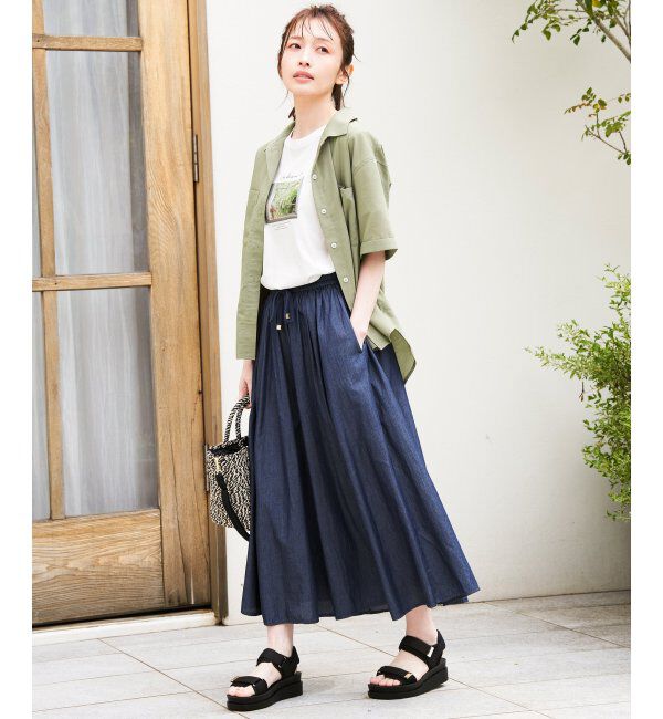 ikka「【親子おそろい】ロゴフォトプリントTシャツ」|Tシャツ・カットソー|