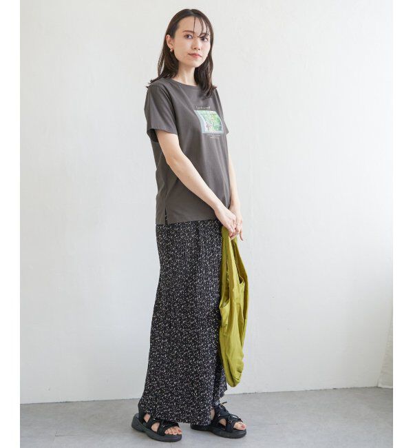 ikka「【親子おそろい】ロゴフォトプリントTシャツ」|Tシャツ・カットソー|