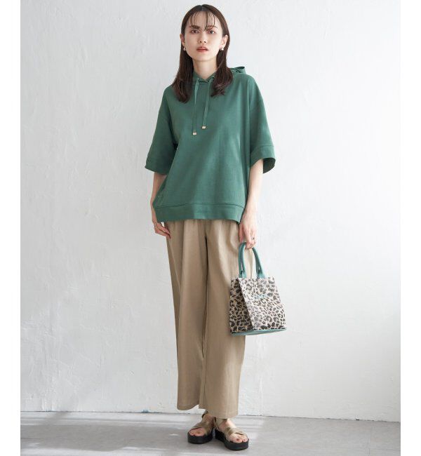 ikka「【親子おそろい】コットンUSAミニワッフルポケ付きパーカー」|パーカー|