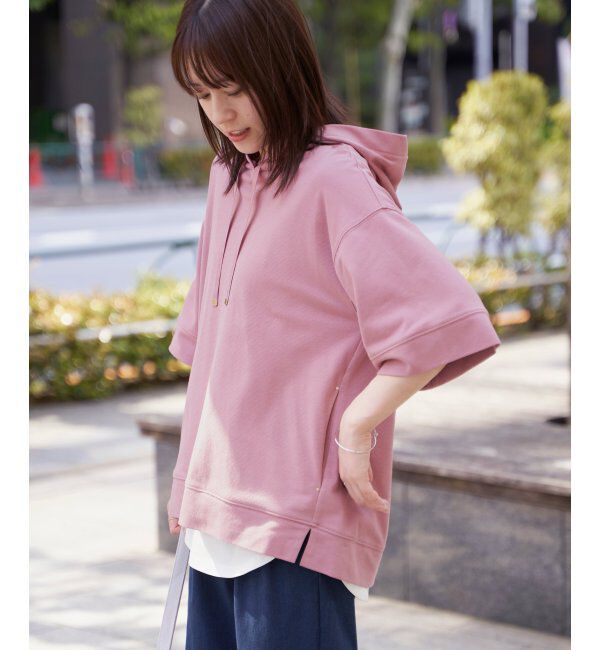 ikka「【親子おそろい】コットンUSAミニワッフルポケ付きパーカー」|パーカー|