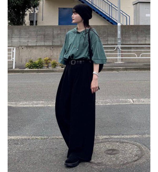 ikka「【親子おそろい】コットンUSAミニワッフルポケ付きパーカー」|パーカー|