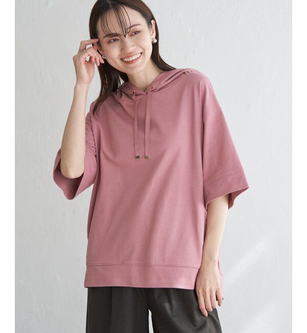 ikka「【親子おそろい】コットンUSAミニワッフルポケ付きパーカー」|パーカー|