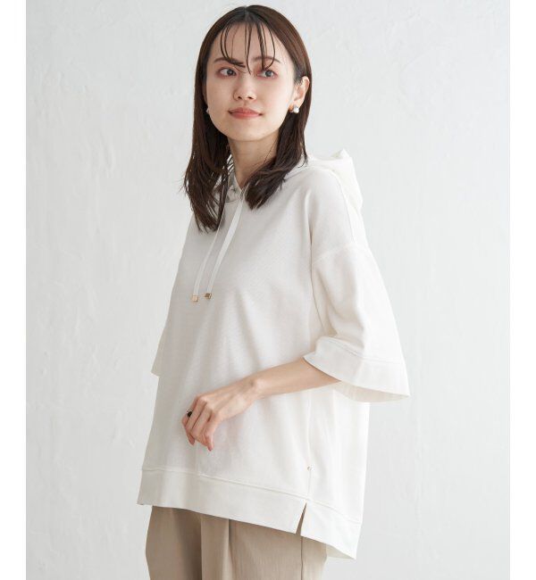 ikka「【親子おそろい】コットンUSAミニワッフルポケ付きパーカー」|パーカー|