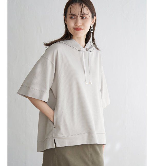 ikka「【親子おそろい】コットンUSAミニワッフルポケ付きパーカー」|パーカー|