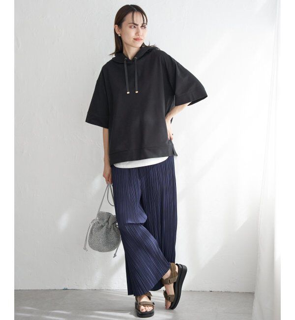 ikka「【親子おそろい】コットンUSAミニワッフルポケ付きパーカー」|パーカー|