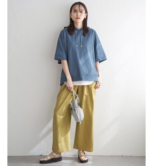 ikka「【親子おそろい】コットンUSAミニワッフルポケ付きパーカー」|パーカー|