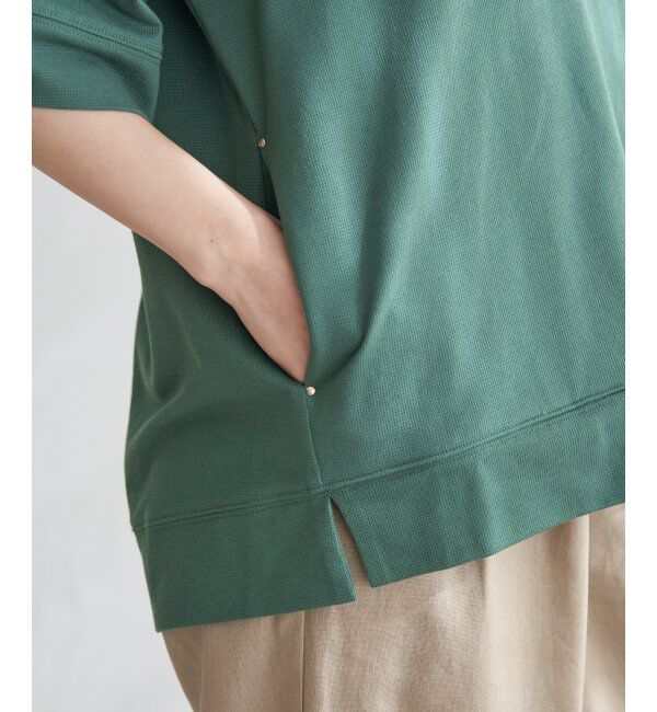 ikka「【親子おそろい】コットンUSAミニワッフルポケ付きパーカー」|パーカー|