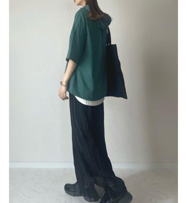 ikka「【親子おそろい】コットンUSAミニワッフルポケ付きパーカー」|パーカー|