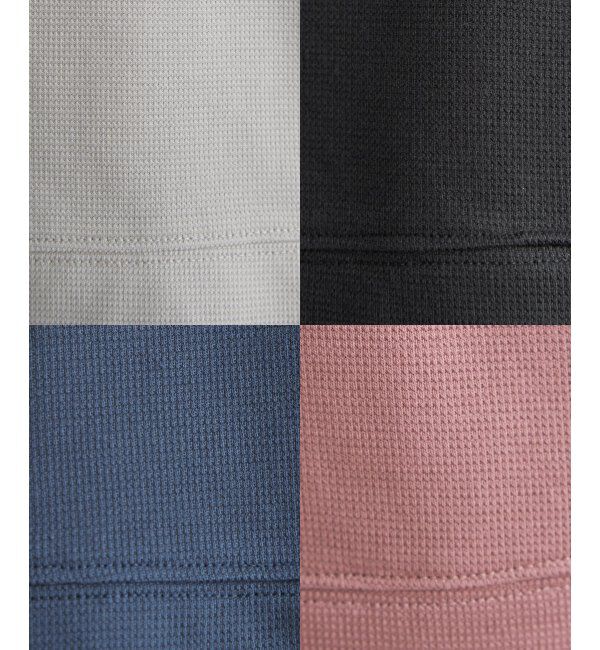 ikka「【親子おそろい】コットンUSAミニワッフルポケ付きパーカー」|パーカー|