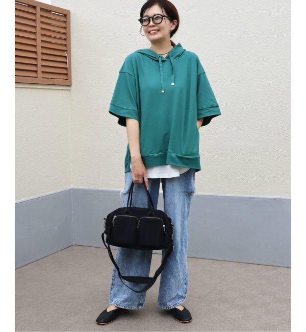 ikka「【親子おそろい】コットンUSAミニワッフルポケ付きパーカー」|パーカー|