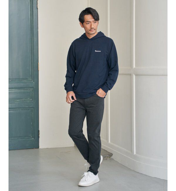 ikka「ブロックインレイＴパーカ」|Tシャツ・カットソー|