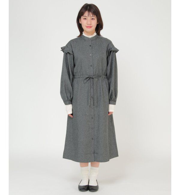 Lbc with Life「袖フリルワンピース」|ワンピース|