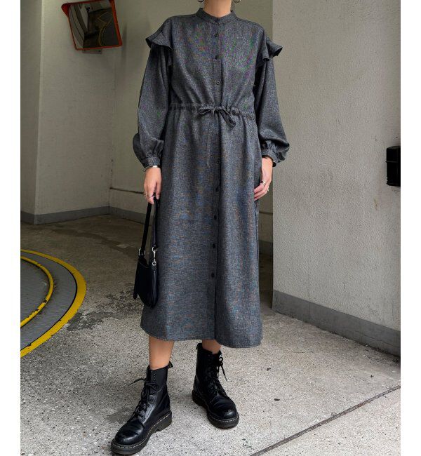 Lbc with Life「袖フリルワンピース」|ワンピース|
