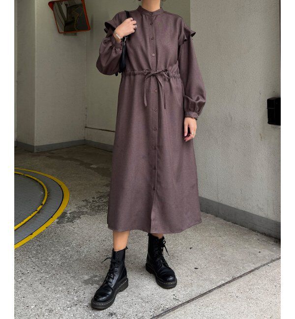 Lbc with Life「袖フリルワンピース」|ワンピース|