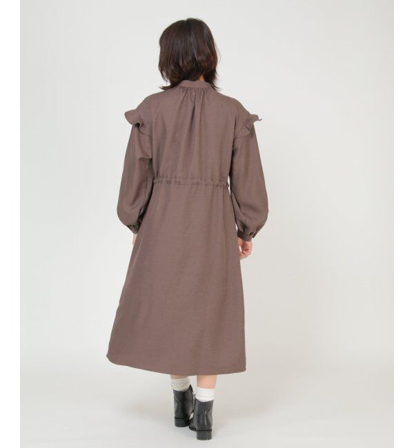 Lbc with Life「袖フリルワンピース」|ワンピース|
