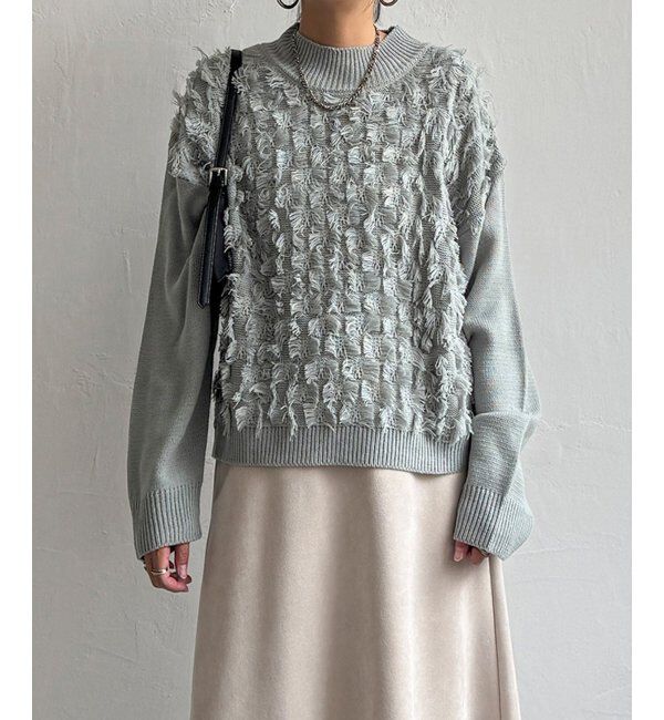 Lbc with Life「フリンジニットプルオーバー」|カーディガン|