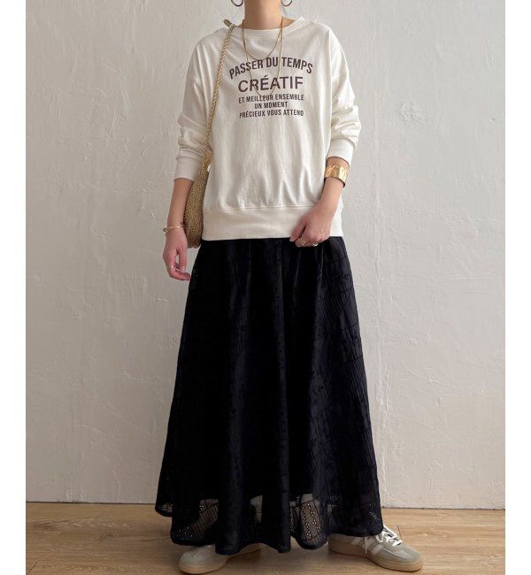 Lbc with Life「パッチワーク風レースギャザースカート」|スカート|