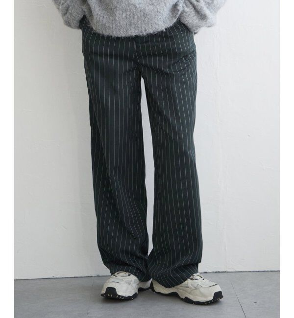 VENCE share style「【セットアップ対応】ピンストライプストレートパンツ」|デニム|