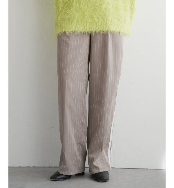 VENCE share style「【セットアップ対応】ピンストライプストレートパンツ」|デニム|