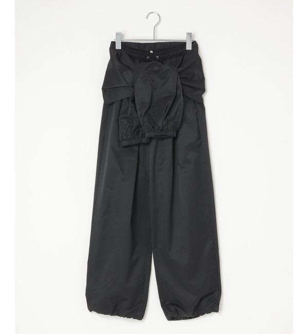 VENCE share style「ウエスト巻きジョガーパンツ」|デニム|ブラック