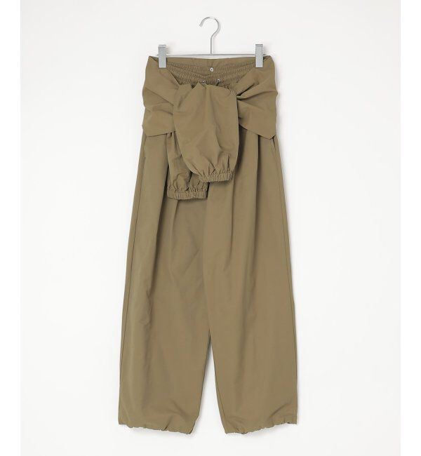 VENCE share style「ウエスト巻きジョガーパンツ」|デニム|ブラウン