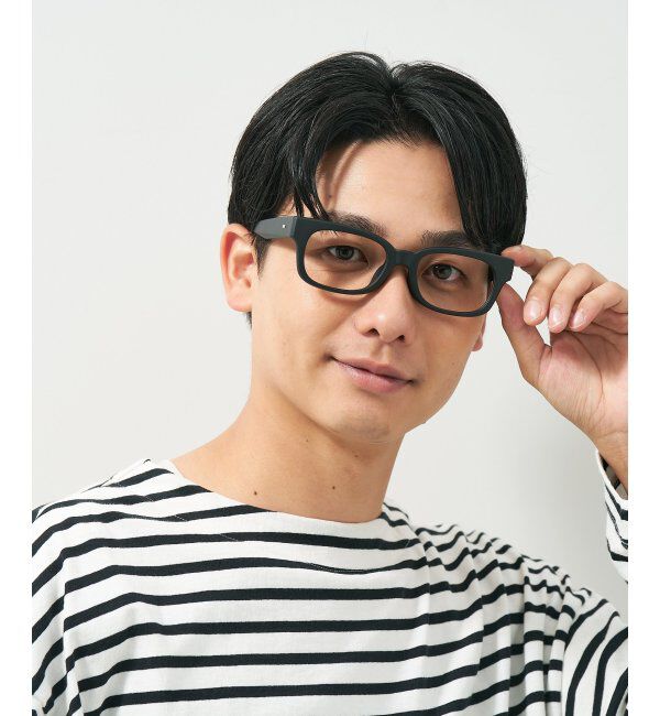  「ウェリントン型メガネ｜黒縁フレーム｜太縁フレーム｜Zoff｜BRIGADE レンズ交換券付」|メガネ|