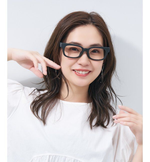  「ウェリントン型メガネ｜黒縁フレーム｜太縁フレーム｜Zoff｜BRIGADE レンズ交換券付」|メガネ|