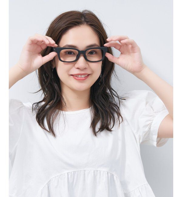 「ウェリントン型メガネ｜黒縁フレーム｜太縁フレーム｜Zoff｜BRIGADE レンズ交換券付」|メガネ|
