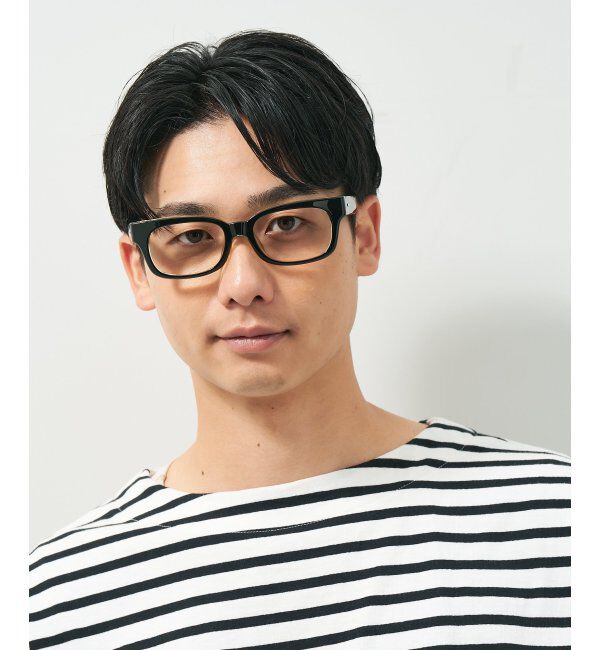  「ウェリントン型メガネ｜黒縁フレーム｜太縁フレーム｜Zoff｜BRIGADE レンズ交換券付」|メガネ|