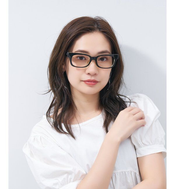  「ウェリントン型メガネ｜黒縁フレーム｜太縁フレーム｜Zoff｜BRIGADE レンズ交換券付」|メガネ|