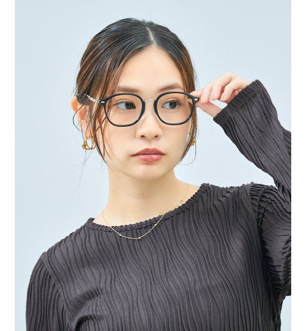  「Zoff｜CLASSIC メガネ | グランパコア 伊達メガネ 度付き 読書 ビジネス   レンズ交換券付」|メガネ|ブラック