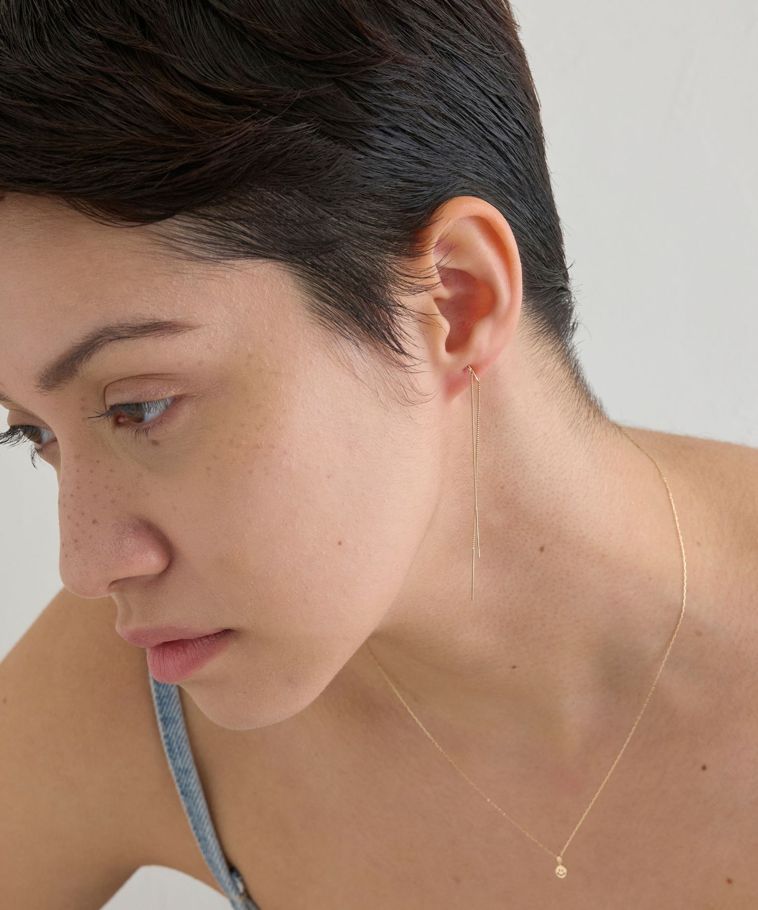 JUPITER「【K10】ロングチェーンイヤリング」|イヤリング|