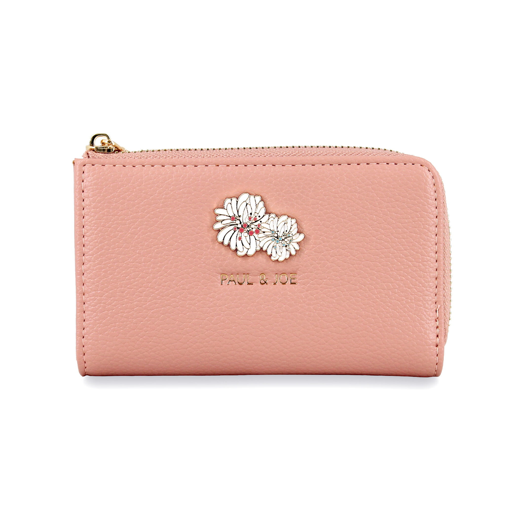 PAUL&JOE「キーケース／クリザンテーム　メタル　／ＰＡＵＬ　＆　ＪＯＥ」|コインケース|ピンク