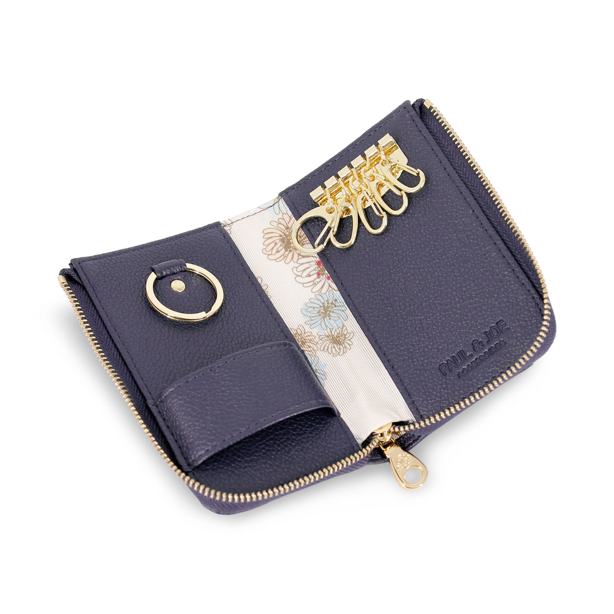 PAUL&JOE「キーケース／クリザンテーム　メタル　／ＰＡＵＬ　＆　ＪＯＥ」|コインケース|