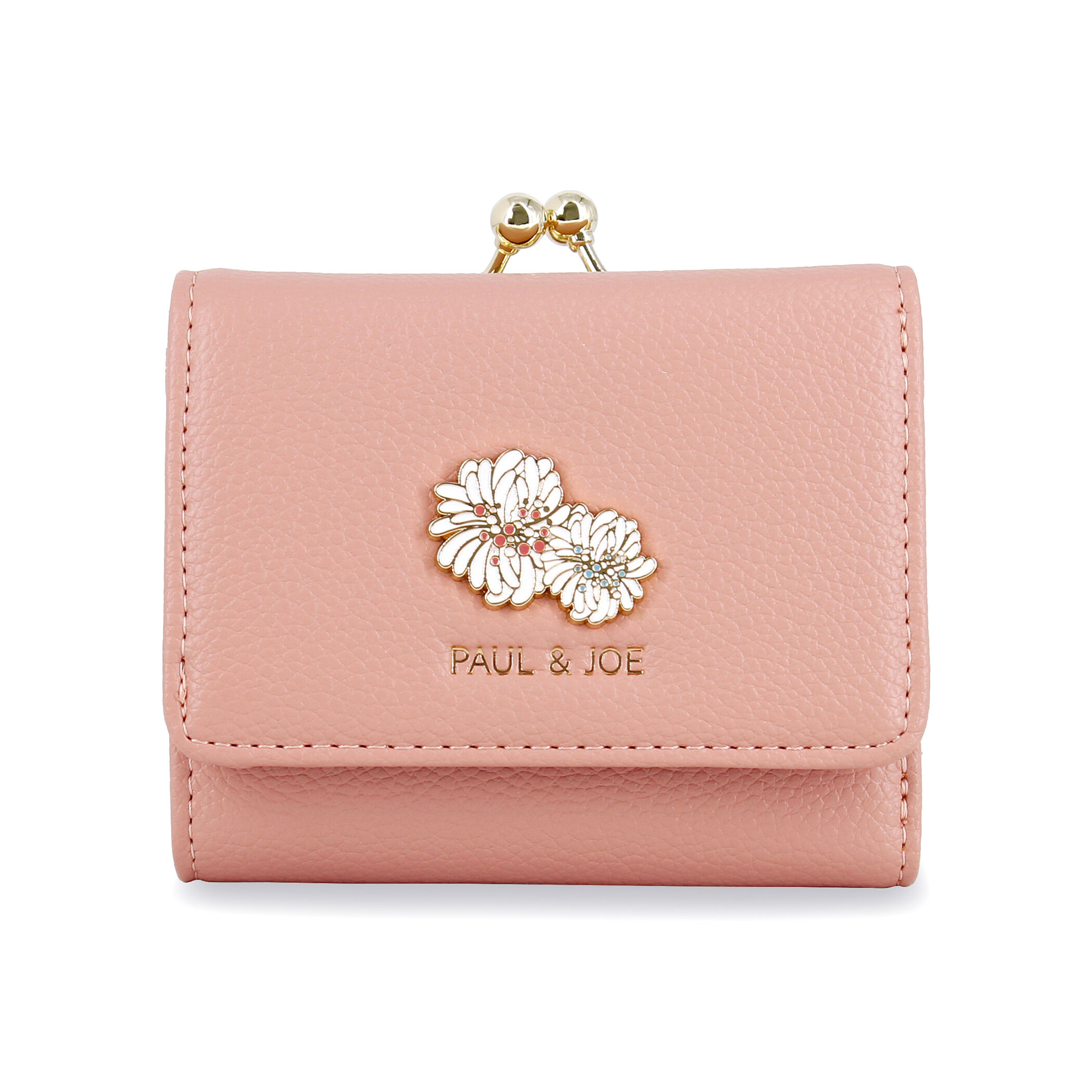 PAUL&JOE「口金ミニ財布／クリザンテーム　メタル　／ＰＡＵＬ　＆　ＪＯＥ」|財布|ピンク