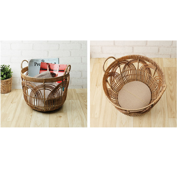 BACKYARD FAMILY「トーク バスケット Towc Lサイズ 通販 ペタル フェイクラタンバスケット」|その他|