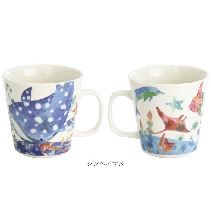 BACKYARD FAMILY「セラミック藍 マグカップ 通販 日本製 マグ カップ ふぁんFUN 湯呑み コップ 美濃焼 食器」|食器・キッチングッズ|