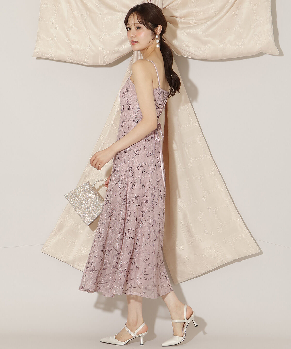 WILLSELECTION「チュールエンブロイダリーワンピース」|ドレス|