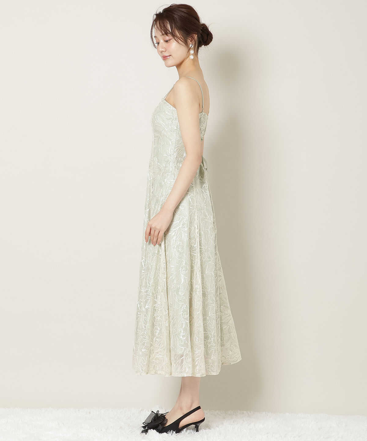 WILLSELECTION「チュールエンブロイダリーワンピース」|ドレス|