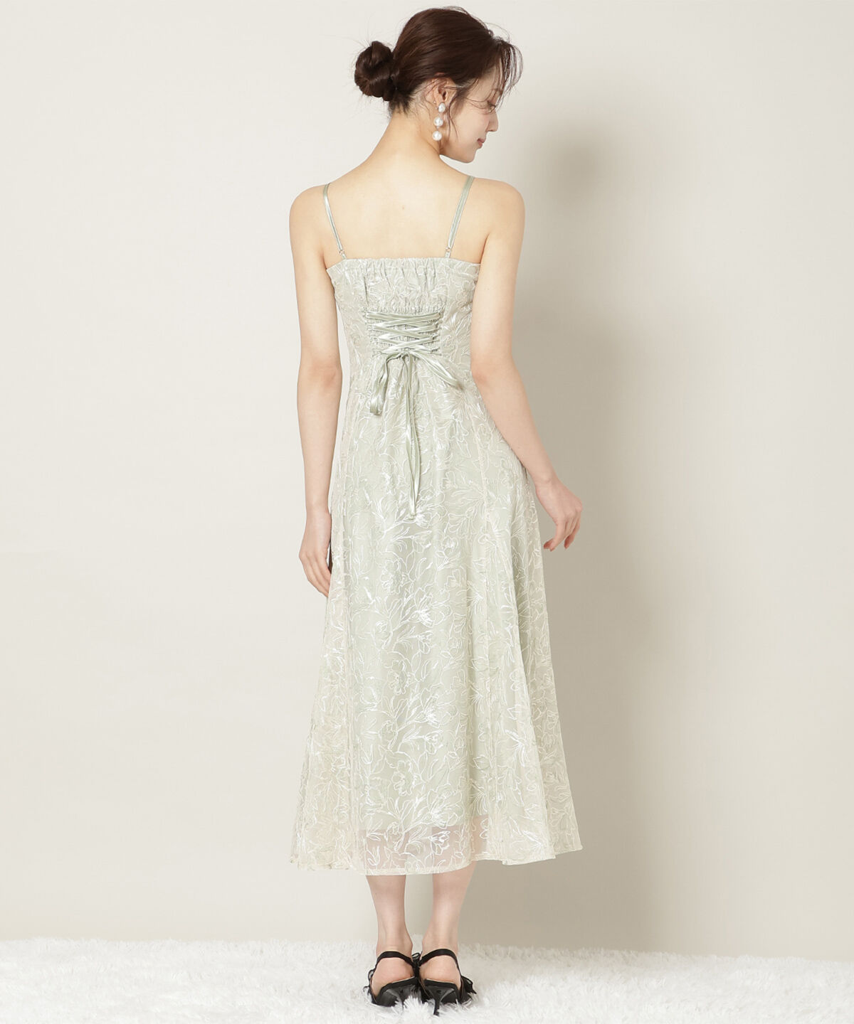 WILLSELECTION「チュールエンブロイダリーワンピース」|ドレス|