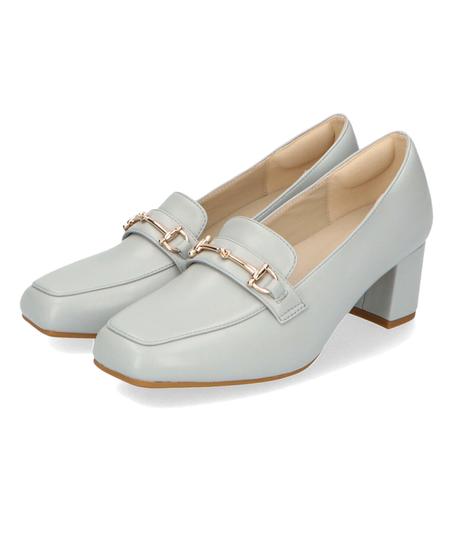 ORiental TRaffic「【跳べるパンプス/シリーズ累計１５０万足突破 】ビット ヒールローファー /R-3214 厚手クッション」|パンプス|