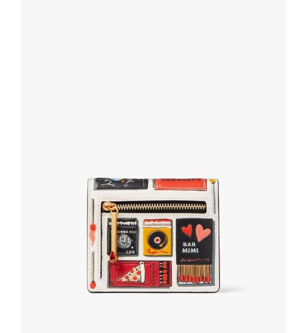 kate spade new york「モーガン マッチボックス エンボス スモール バイフォールド ウォレット」|財布|