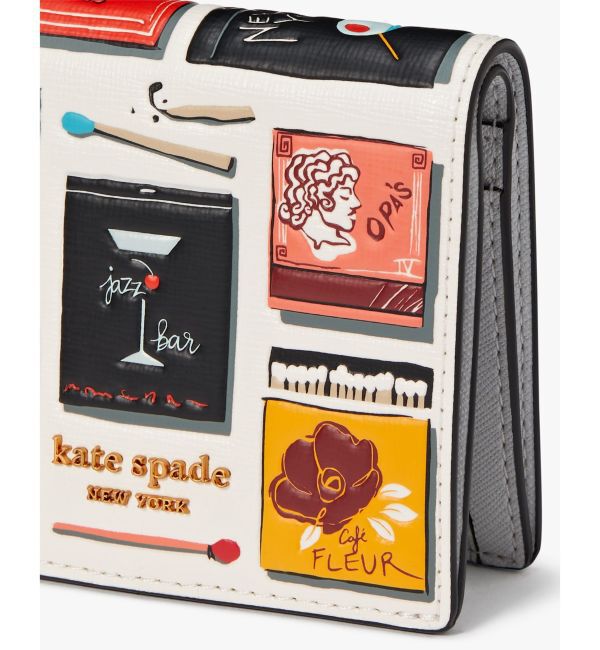 kate spade new york「モーガン マッチボックス エンボス スモール バイフォールド ウォレット」|財布|