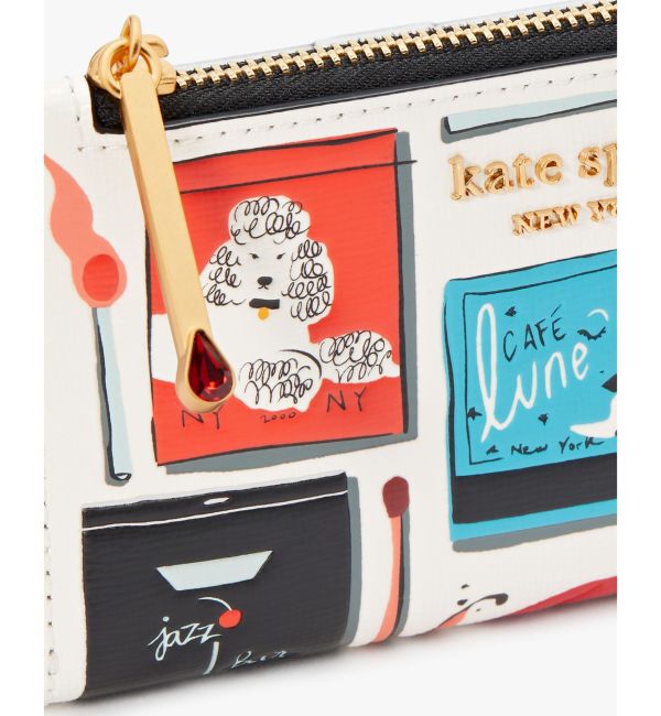 kate spade new york「モーガン マッチボックス エンボス スモール スリム バイフォールド ウォレット」|財布|