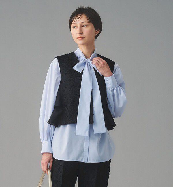 UNITED ARROWS「フラワー カットジャガード コンビ ベスト」|ベスト・ジレ|